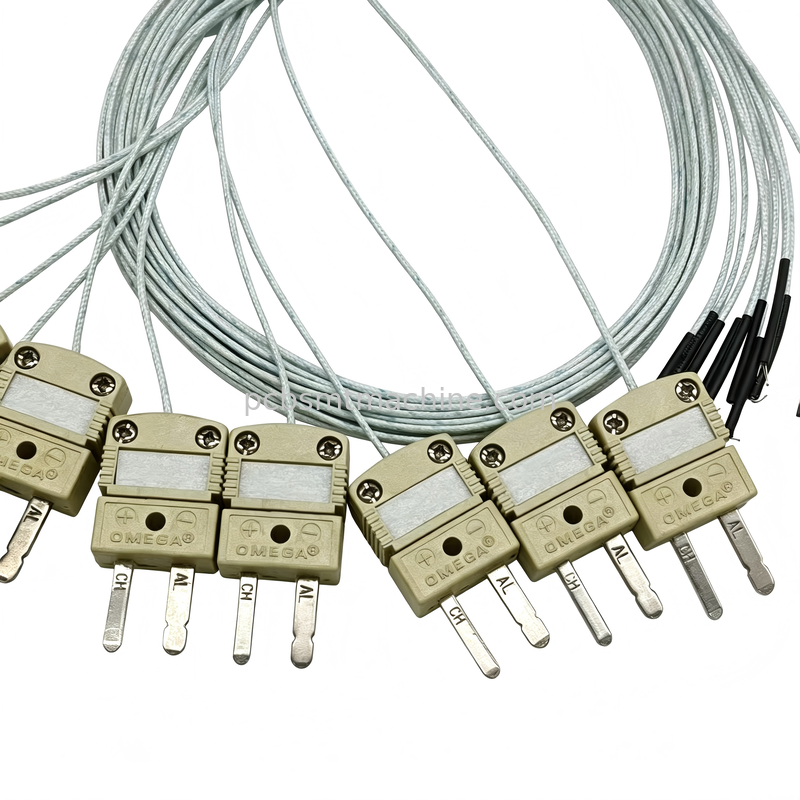 Type K Thermocouple Assembly with 80cm Length and 482°C Resistance for SMT Reflow Oven Temperature Testing