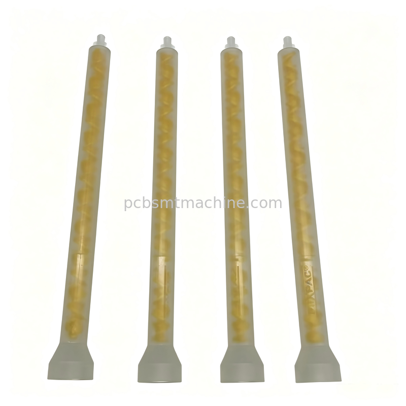MIXPAC MS08-19-R Mélangeur statique POM jaune à 19 éléments pour la distribution de PCB SMT avec une pression de 1500PSI