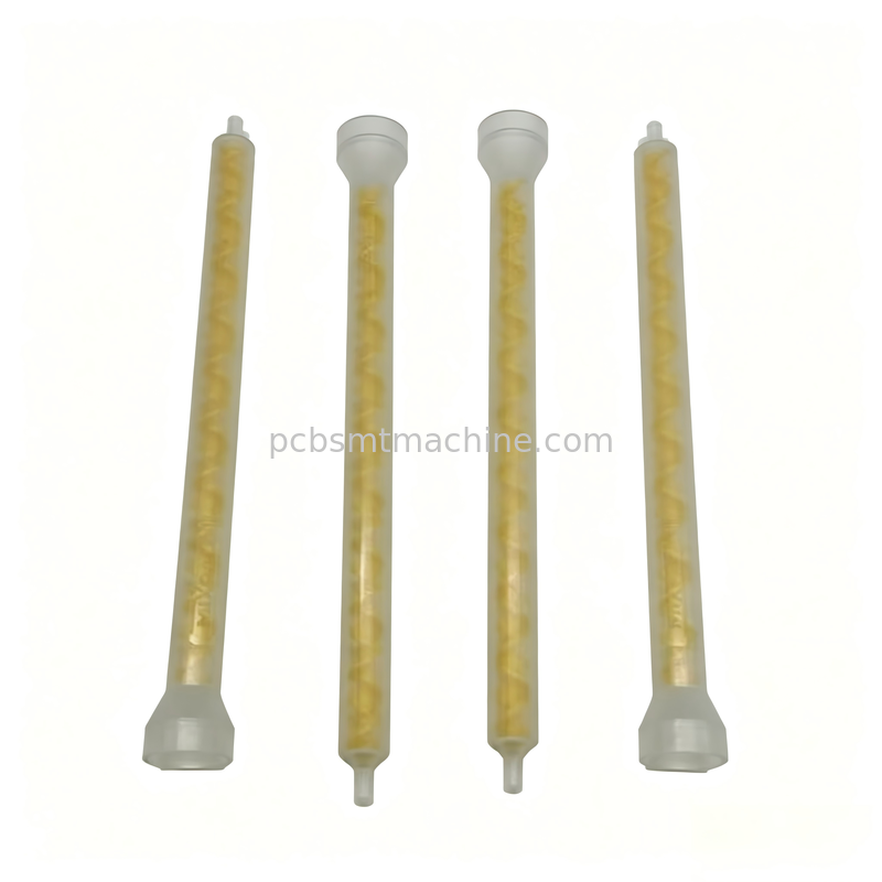 MIXPAC MS08-19-R Mélangeur statique POM jaune à 19 éléments pour la distribution de PCB SMT avec une pression de 1500PSI