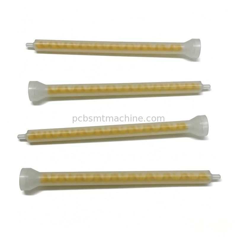 MIXPAC MS08-19-R Mélangeur statique POM jaune à 19 éléments pour la distribution de PCB SMT avec une pression de 1500PSI