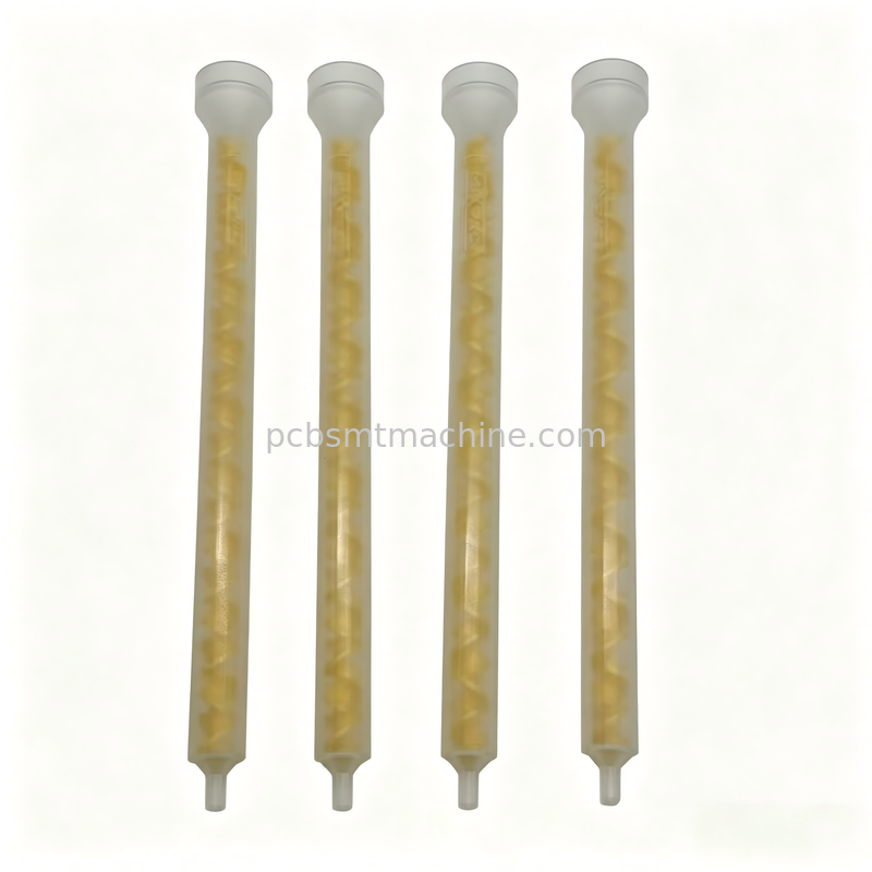 MIXPAC MS08-19-R Mélangeur statique POM jaune à 19 éléments pour la distribution de PCB SMT avec une pression de 1500PSI