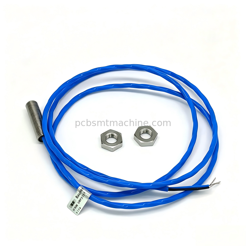 Baumer IFRM08P3707 M8 Capteur de proximité inducteur à monture de décharge avec sortie PNP NO et boîtier en acier inoxydable IP67