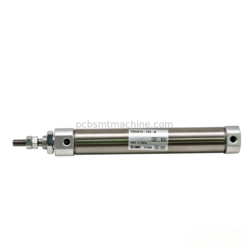 CDJ2B16-75Z-A93L-B Mini Pneumatic Cylinder with 16mm Bore Size and 75mm Stroke Length for High Precision SMT Equipment