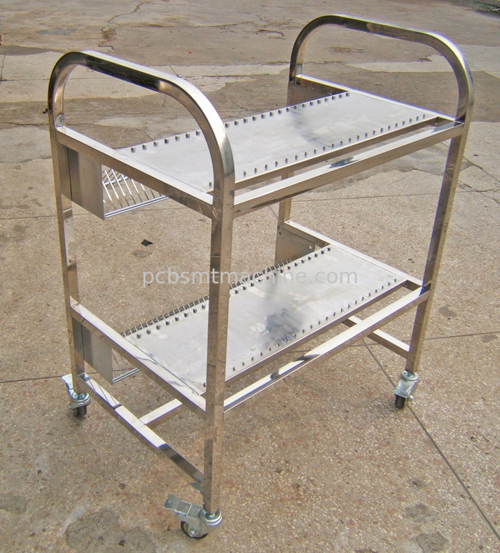Charrette d'alimentation en acier inoxydable durable Siemens Série D Avec 2 couches et 25 fentes d'alimentation Capacité de stockage par couche