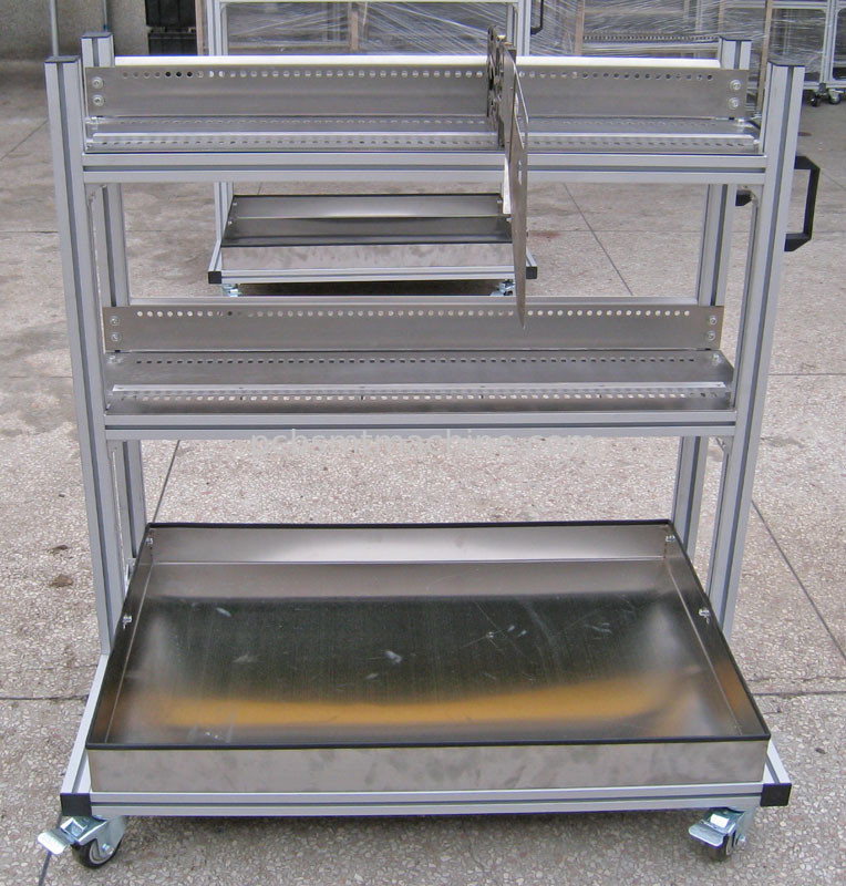 Biens 2 couches avec 50 SÉRIES en aluminium des fentes CP de conducteur sans chariot de conducteur de BOÎTE pour l'usage de conducteurs de bande de série de Samsung CP