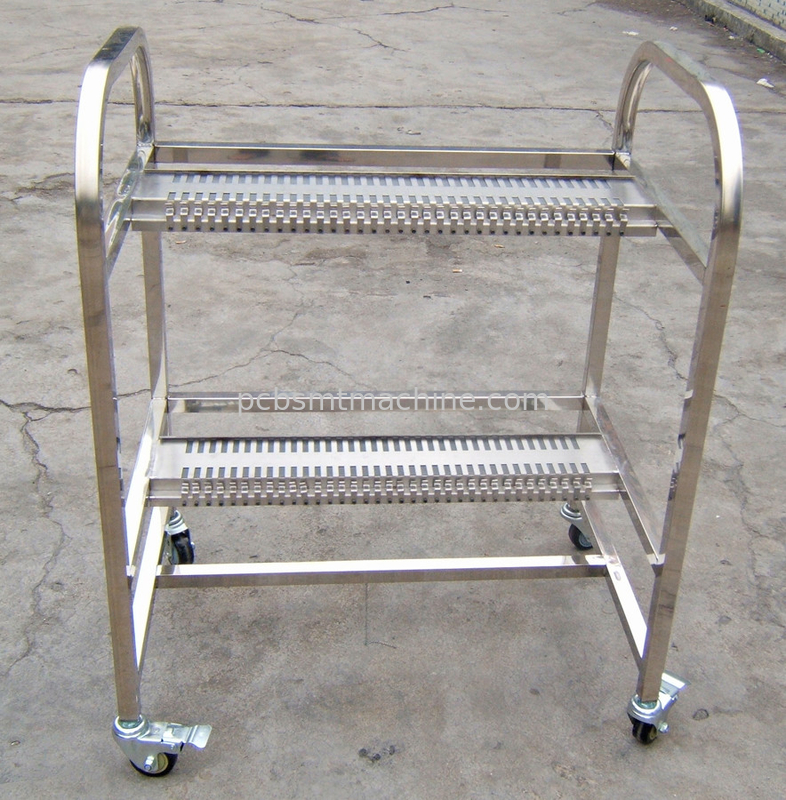 Matériel en aluminium durable de haute qualité de L880*W600*H1000MM avec 2 couches avec 40 fentes chaque chariot de conducteur de FUJI NXT