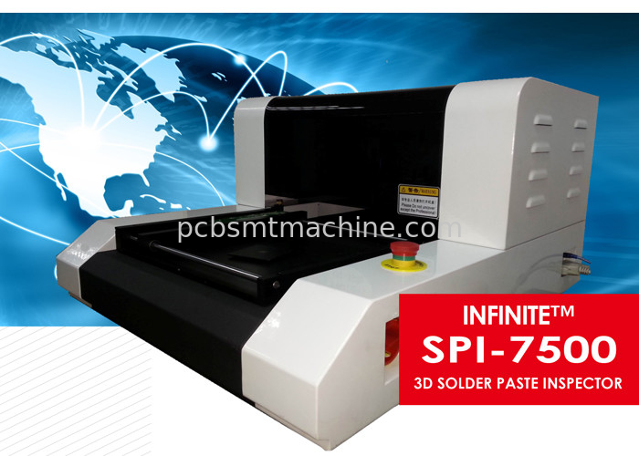 système de mesure du dessus 3D SPI de Tableau d'inspecteur de pâte de soudure de 220V 50/60Hz 3D SPI 7500